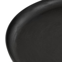 Stovring Black Round Metal 16 in. Decorative Tray