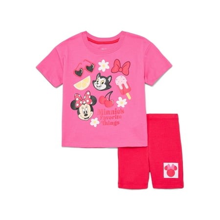 Minnie Mouse Toddler Girls Graphic Tee- 2T (no shorts), New with Tags