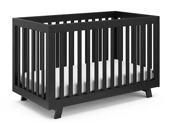 Storkcraft Beckett 3-in-1 Convertible Crib in Black