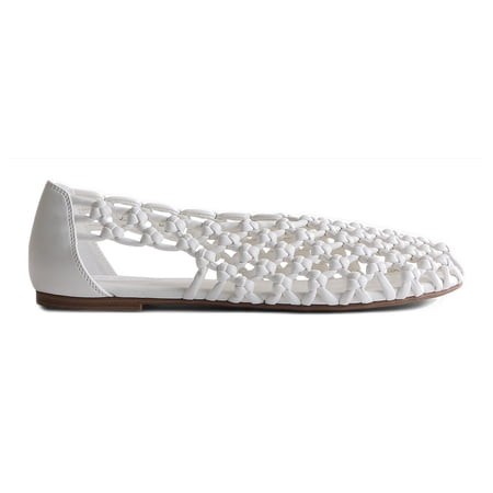 Scoop Womens 6 Crochet Knot Ballet Flats