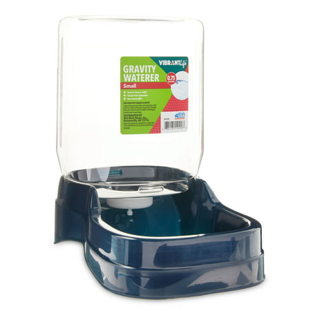 Vibrant Life 0.75 Gal Gravity Waterer for Small Pets Navy
