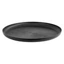 Stovring Black Round Metal 16 in. Decorative Tray