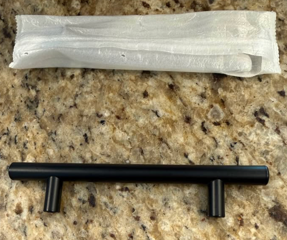 Modern Matte Black Cabinet Pulls, Box of 24 count, 4 in. Center-to-Center