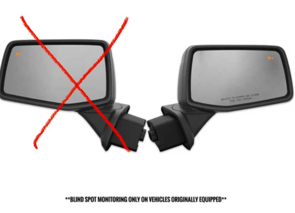 Chevy Silverado Passenger Side Mirror, 2019-2025, Black