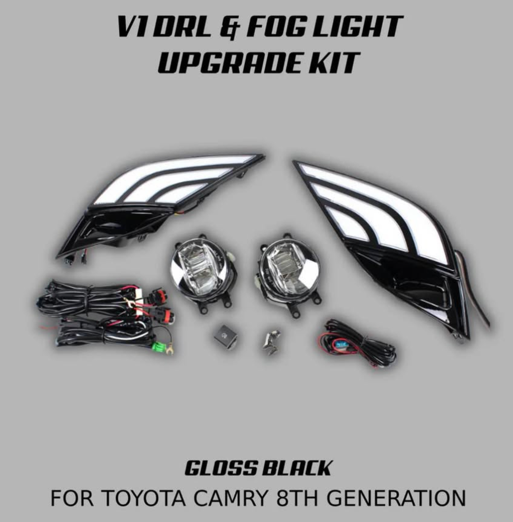 TOYOTA CAMRY 8TH (SE & XSE MODELS) V1 DRL & FOG LIGHT UPGRADE SET