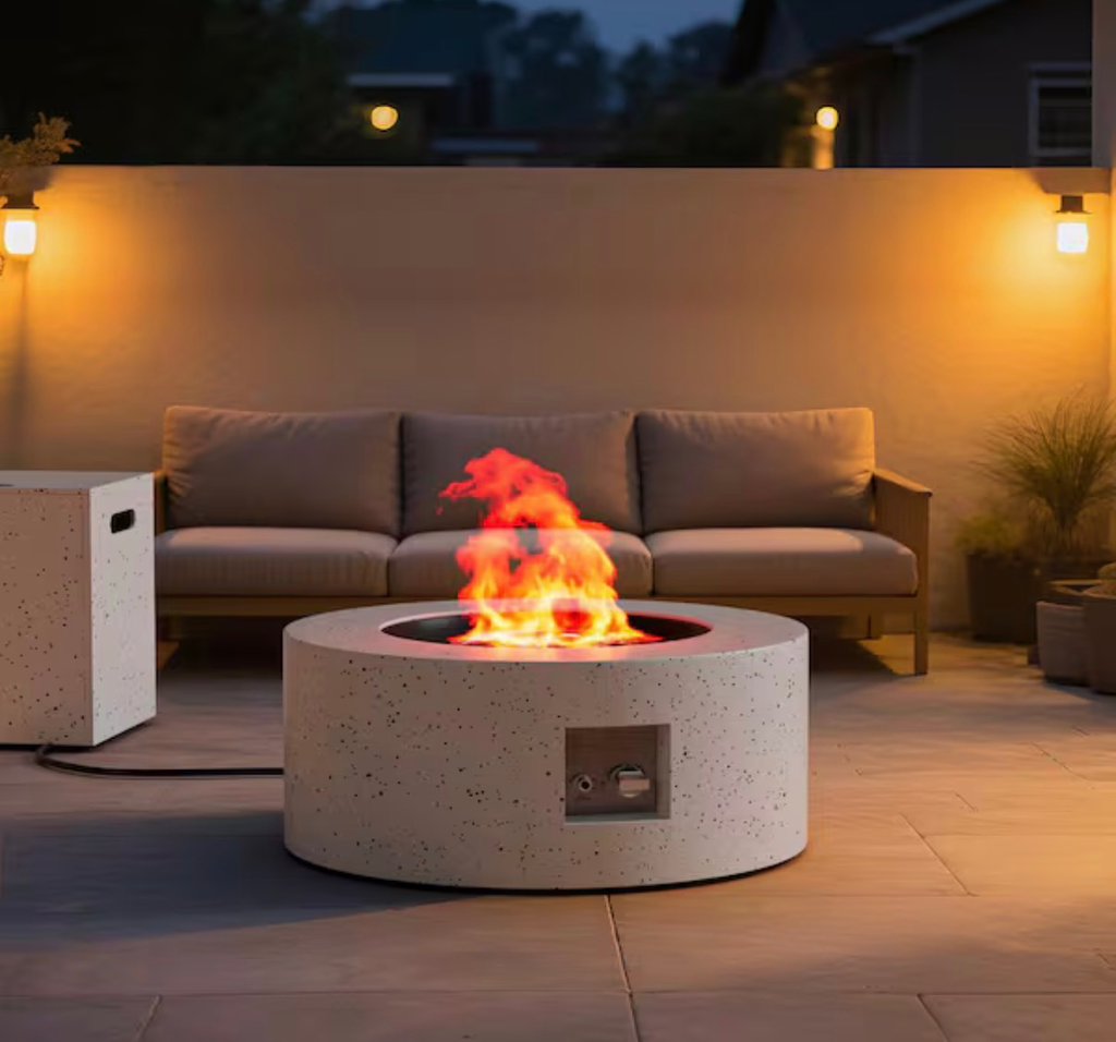 OUTDOOR FIRE PIT TABLE PROPANE GAS