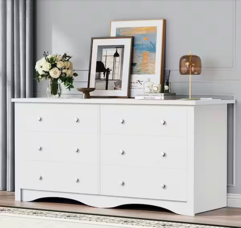CREASER 58IN WHITE DRESSER WITH POWER
