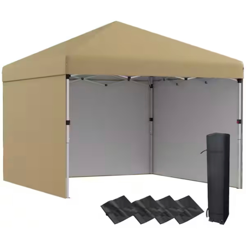 10 FT. X 10 FT. POP UP BEIGE CANOPY
