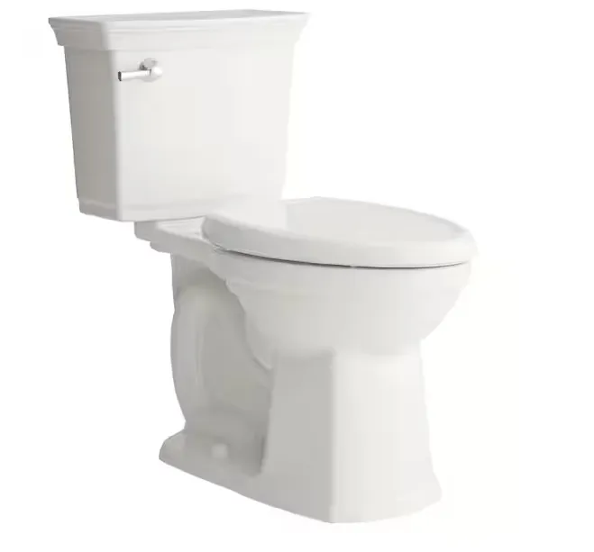 Optum VorMax Two-Piece 1.28 GPF Single Flush Elongated Chair Height Toilet with Slow-Close Seat in White