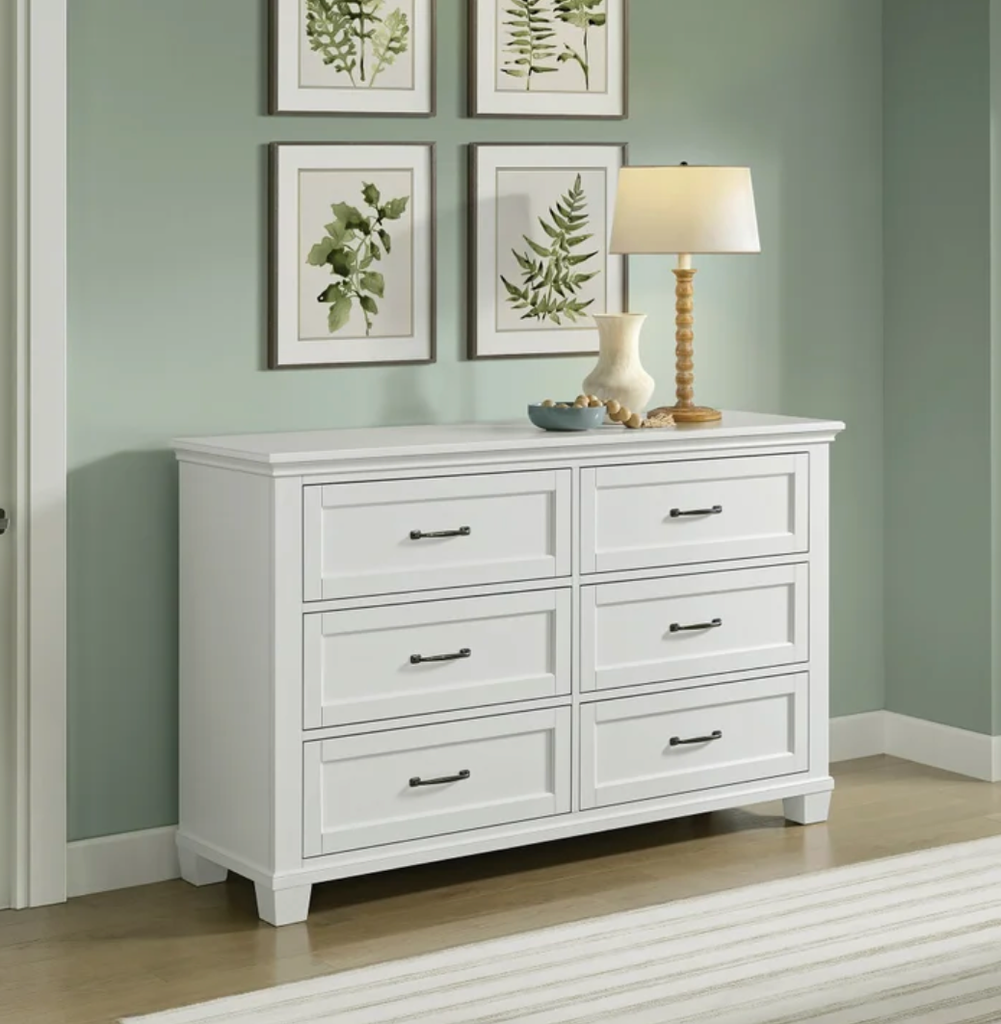 ROSE 6 DRAWER DRESSER